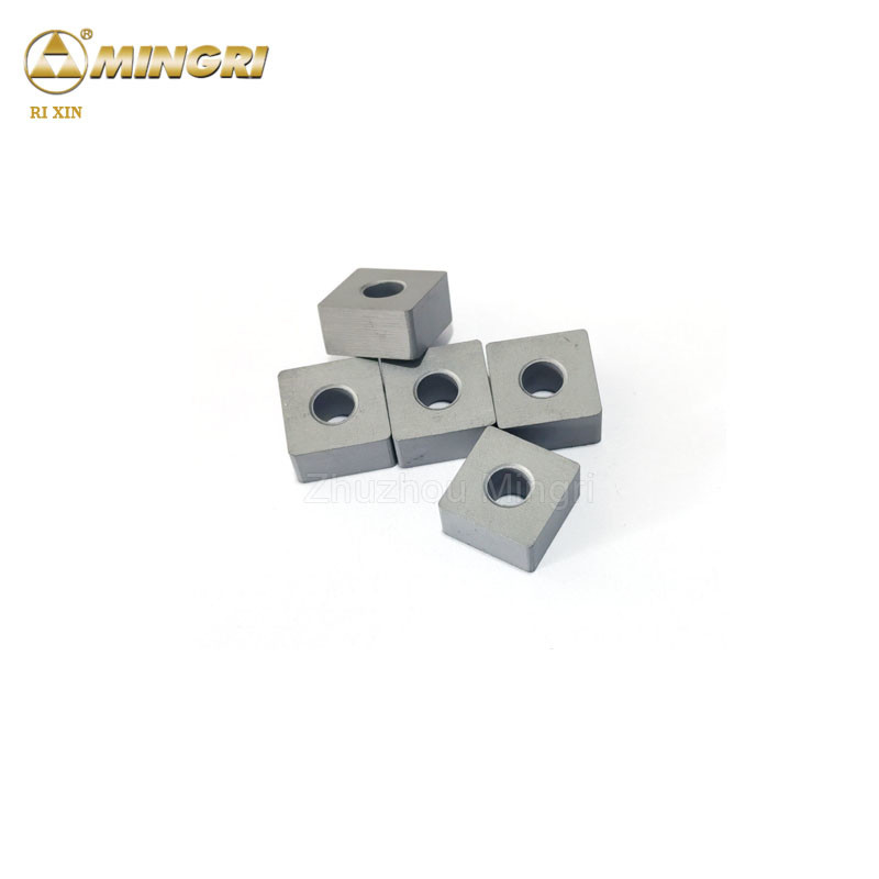 Hardheid 12,7*12,7*6,5 mm Chian zaagmachine Tungstencarbide insert / Tungstencarbide tips voor het snijden steen